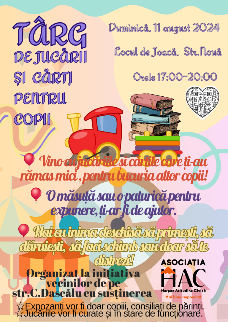 Târg jucării și cărți 2024