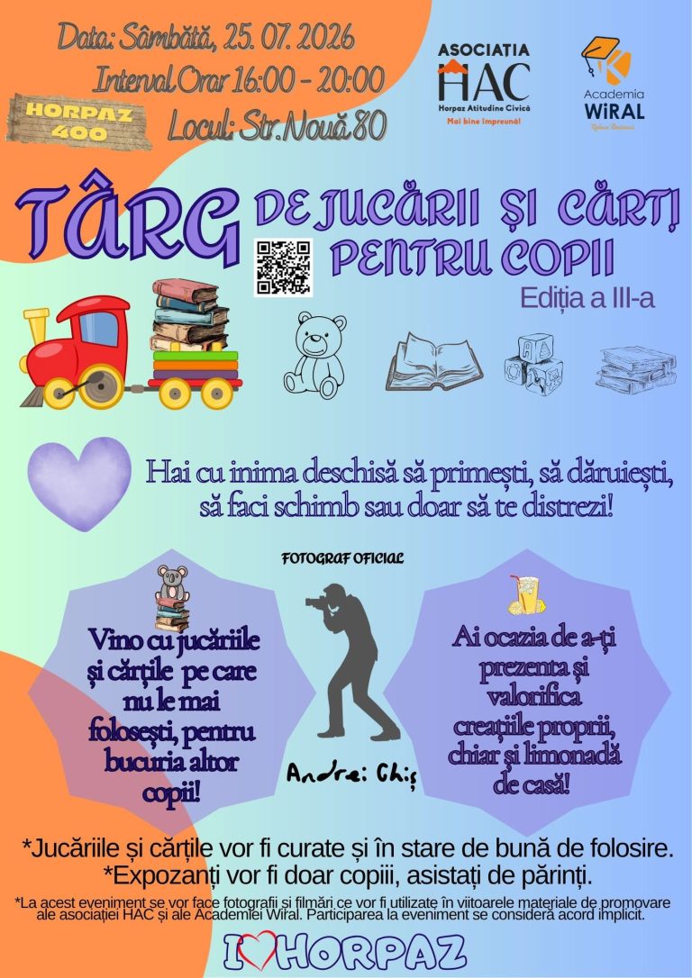 Târg de jucării și cărți pentru copii 2026